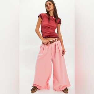 Scout Wide Leg Jeans NWOT coral sunburst